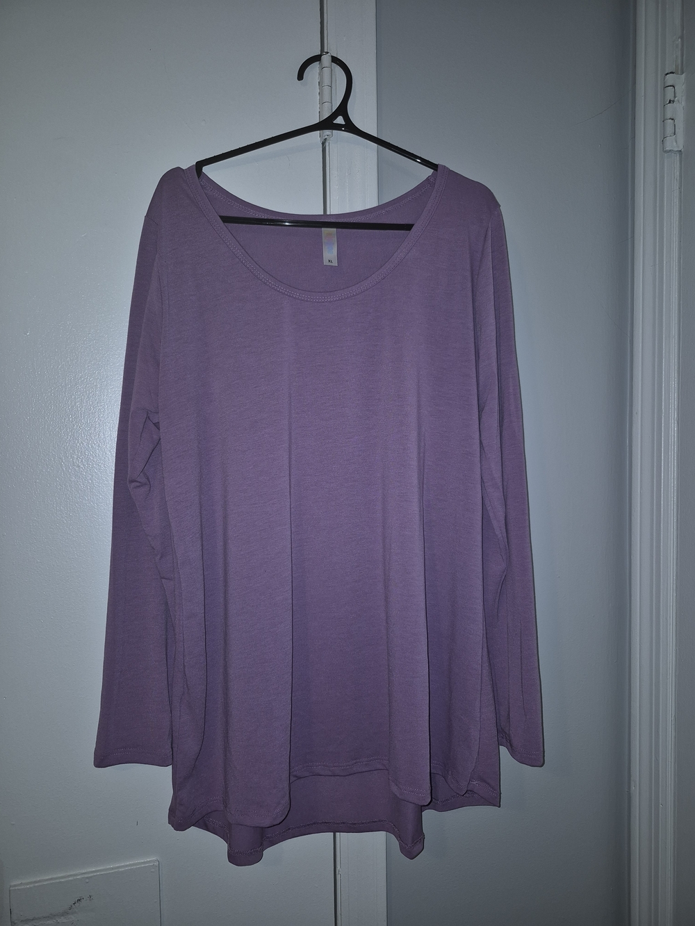 LuLaRoe Lilac Long-Sleeve Scoop Neck Women's Top Size XL